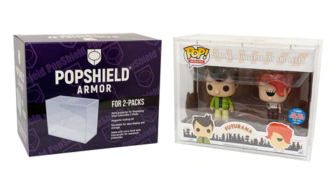 PopShield Armor for 2-Packs (1 Count) - Hard Protector, Stacks with Magnetic Lid